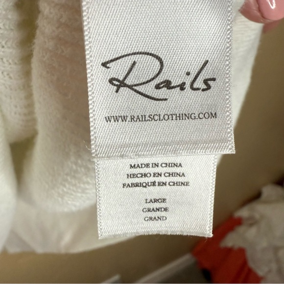 Rails Venus Size Large Cashmere and Cotton Rainbow‎ Tie Dye Sweater Boho Comfy - Picture 2 of 6